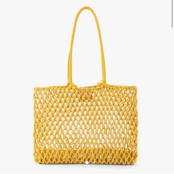 NEW Clare V. Sandy Tote Yellow - Picture 9 of 10
